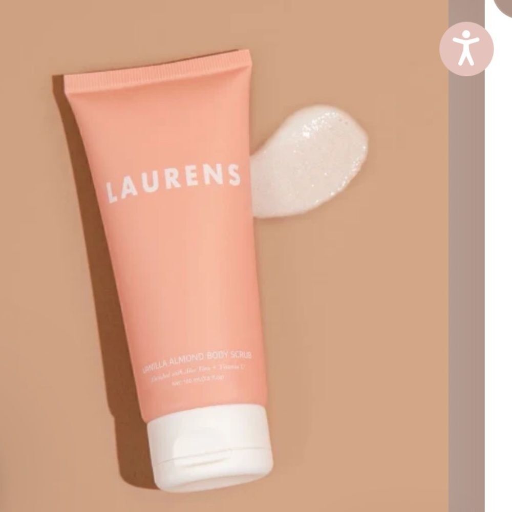 LAURENS vanilla almond body scrub